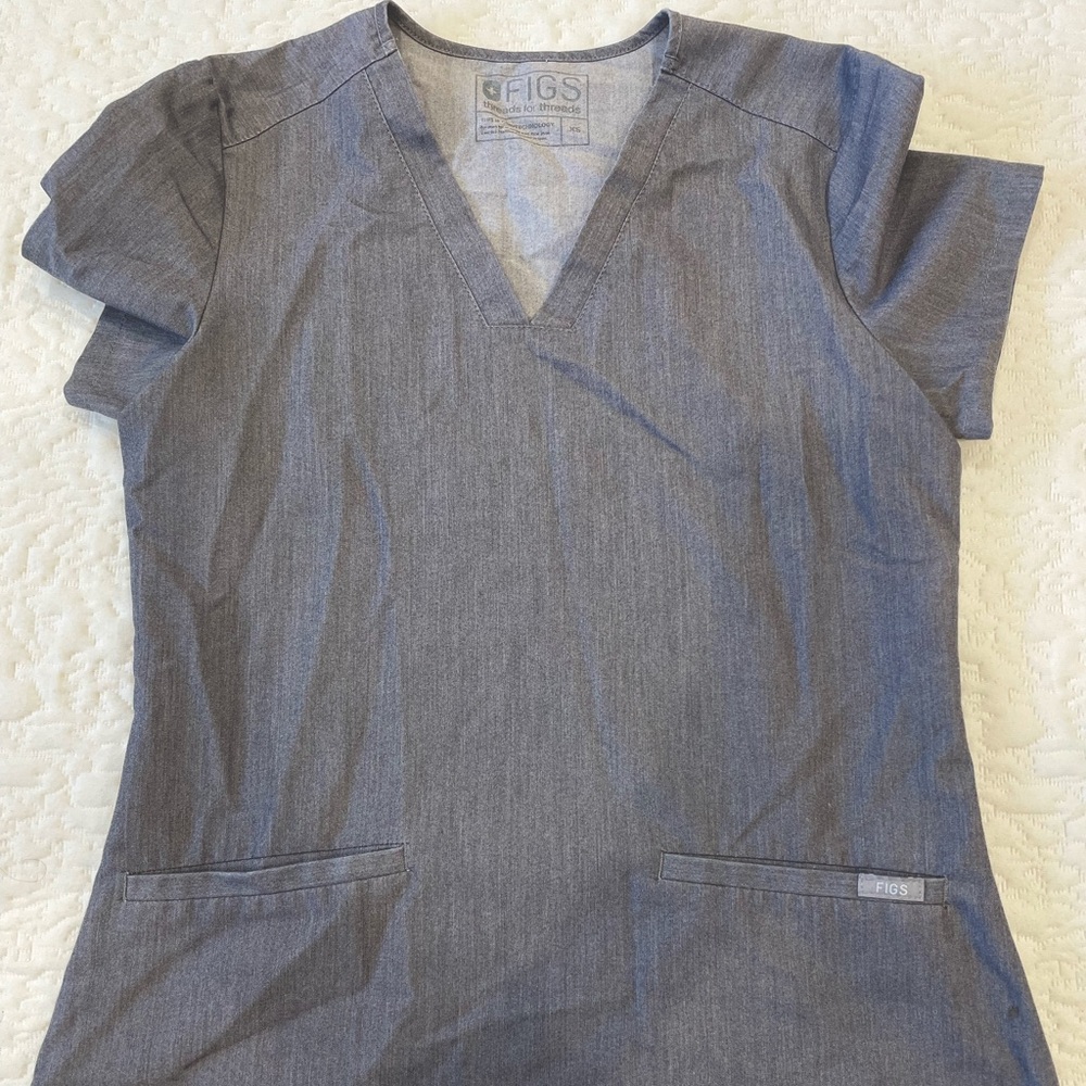 Graphite Figs Top Size XS